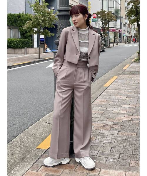 【セール】【SET UP対応】パウダーツイルタックパンツ（その他パンツ）｜MURUA（ムルーア）