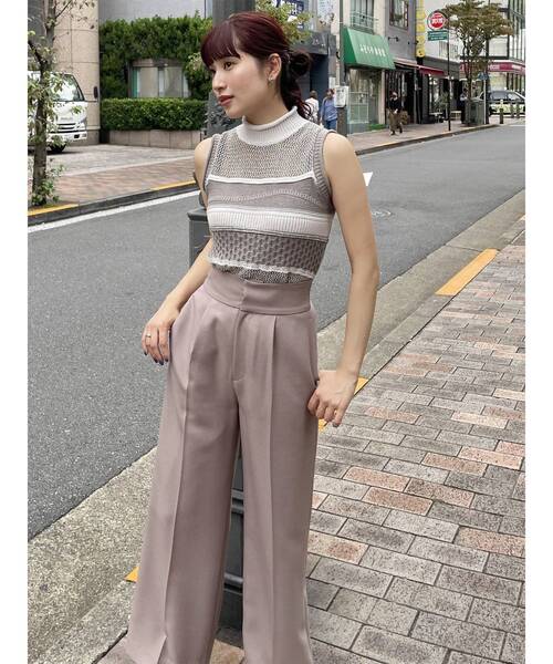 【セール】【SET UP対応】パウダーツイルタックパンツ（その他パンツ）｜MURUA（ムルーア）