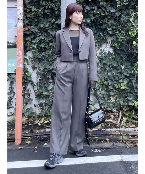 【セール】【SET UP対応】パウダーツイルタックパンツ（その他パンツ）｜MURUA（ムルーア）