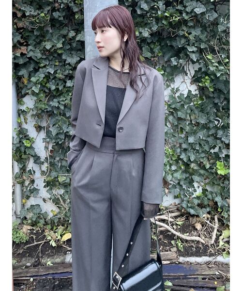 【セール】【SET UP対応】パウダーツイルタックパンツ（その他パンツ）｜MURUA（ムルーア）