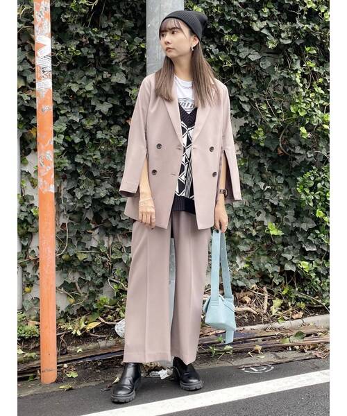 【セール】【SET UP対応】パウダーツイルタックパンツ（その他パンツ）｜MURUA（ムルーア）