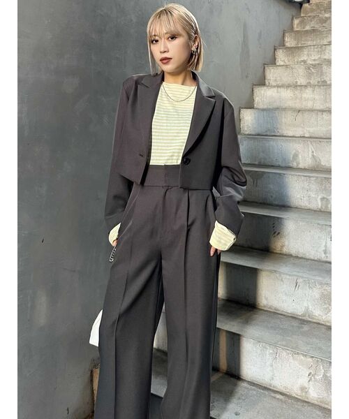 【セール】【SET UP対応】パウダーツイルタックパンツ（その他パンツ）｜MURUA（ムルーア）