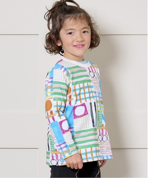 HOGAN RANCH WEAR(ホーガンランチウエア)の「ソウガラナガソデTシャツ(70~130cm)(Tシャツ/カットソー・キッズ・オフホワイト/グレー/ライトブルー/アイボリー/ピンク/オレンジ/その他1/その他2・110/120/70/100/80/90/95/130)」の7枚目の写真