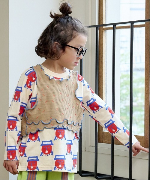 HOGAN RANCH WEAR(ホーガンランチウエア)の「ソウガラナガソデTシャツ(70~130cm)(Tシャツ/カットソー・キッズ・オフホワイト/グレー/ライトブルー/アイボリー/ピンク/オレンジ/その他1/その他2・110/120/70/100/80/90/95/130)」の2枚目の写真