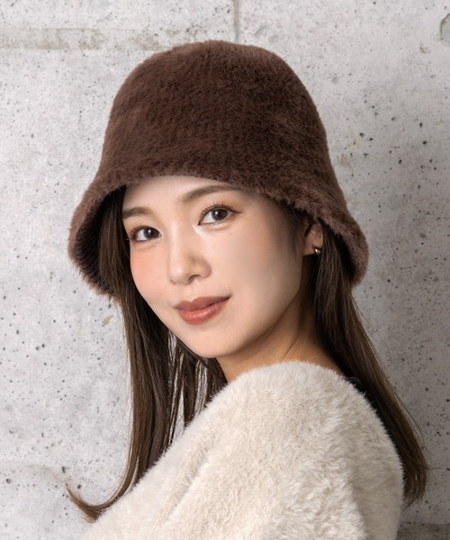 セール】韓国風 エコファーバケットハット（ハット）｜Little＆More