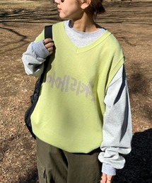 CIAOPANIC TYPY | 【WEB限定】【UNISEX】ジャガード織りプリントニットベスト(ベスト)