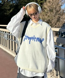 CIAOPANIC TYPY | 【WEB限定】【UNISEX】ジャガード織りプリントニットベスト(ベスト)