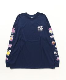 SMILEY FACE オーバーサイズ プリントロングスリーブTシャツ