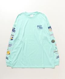 SMILEY FACE オーバーサイズ プリントロングスリーブTシャツ