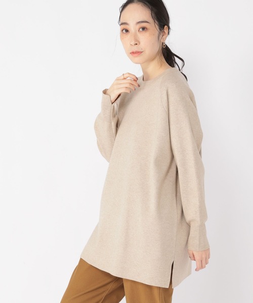 studio CLIP（スタディオクリップ）の「12ゲージフルニードルチュニック（ニット/セーター・レディース・ライトグリーン/ライトグレー/グレー/イエロー・FREE）」の9枚目の写真