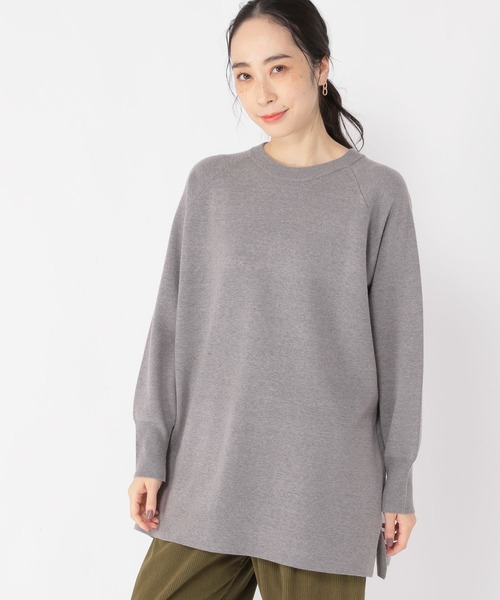 studio CLIP（スタディオクリップ）の「12ゲージフルニードルチュニック（ニット/セーター・レディース・ライトグリーン/ライトグレー/グレー/イエロー・FREE）」の10枚目の写真