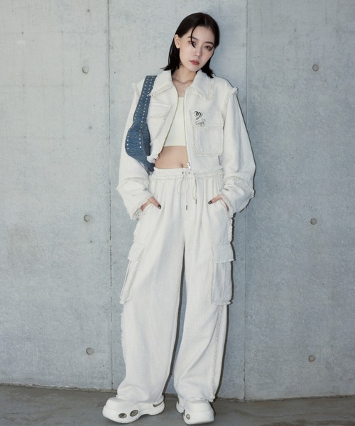 セール】SPRING TWEED CROP JK スプリング ツイード クロップ