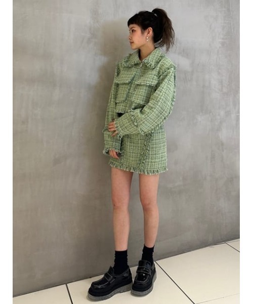 セール】SPRING TWEED CROP JK スプリング ツイード クロップ