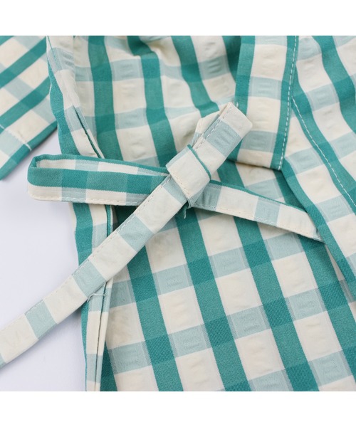 サッカーギンガム甚平(浴衣)|maarook(マルーク) サッカーギンガム甚平(浴衣)|maarook(マルーク)