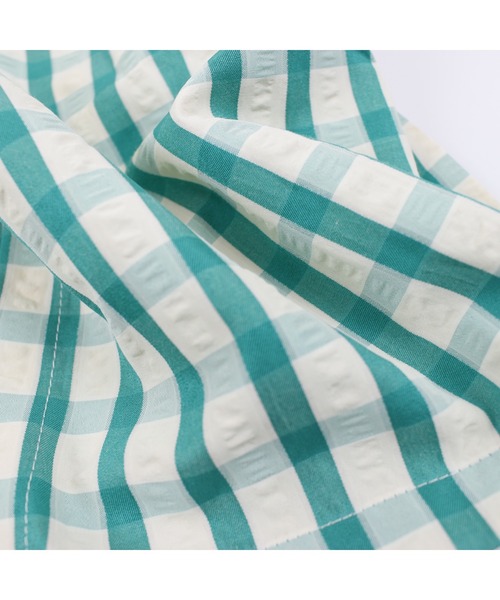 サッカーギンガム甚平(浴衣)|maarook(マルーク) サッカーギンガム甚平(浴衣)|maarook(マルーク)