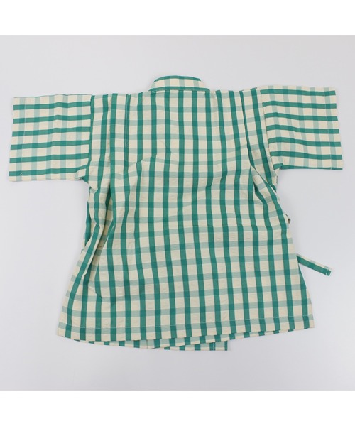 サッカーギンガム甚平(浴衣)|maarook(マルーク) サッカーギンガム甚平(浴衣)|maarook(マルーク)