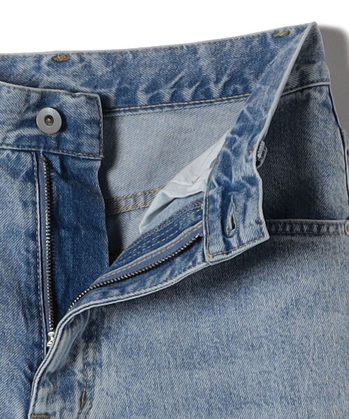 セール】〈洗濯機可能〉ストレート フィット デニム パンツ