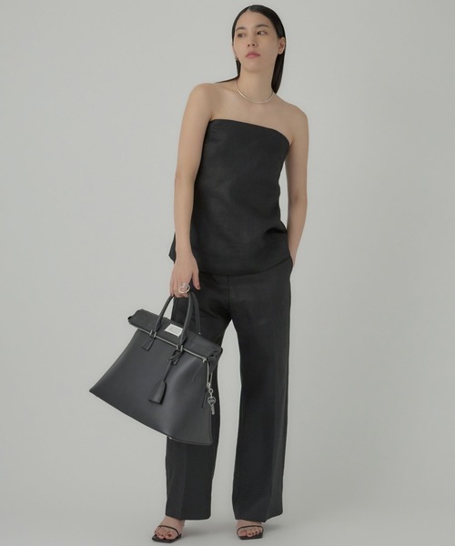 Chaos（カオス）の「Chaos(カオス)/リネンヘリンボンチューブトップ（チューブトップ・レディース・ブラック/ベージュ/モカ・FREE）」の6枚目の写真