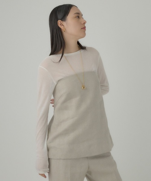 Chaos(カオス)/リネンヘリンボンチューブトップ Chaos（カオス）リネン