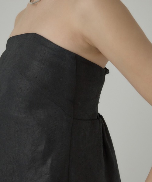 Chaos（カオス）の「Chaos(カオス)/リネンヘリンボンチューブトップ（チューブトップ・レディース・ブラック/ベージュ/モカ・FREE）」の13枚目の写真