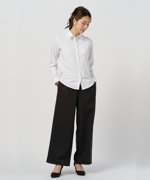 TOKYO SHIRTS（トウキョウシャツ）の「COFREX レギュラーカラーシャツ 長袖ブラウス（シャツ/ブラウス・レディース・ホワイト・M/L/LL/S）」の7枚目の写真