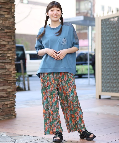 チチカカ（チチカカ）の「クレープアソートプリントパンツ（その他パンツ・レディース・ブルー/その他1/その他2/その他3・FREE）」の6枚目の写真