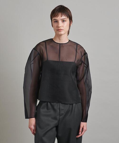 LOEFF（ロエフ）の「＜LOEFF＞シルク オーガンジーブラウス（シャツ 