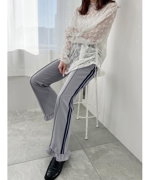 WC(ダブル シー)の「2ラインフリルフレアパンツ(その他パンツ・レディース・ブラック/グレー/ピンク・FREE)」の11枚目の写真