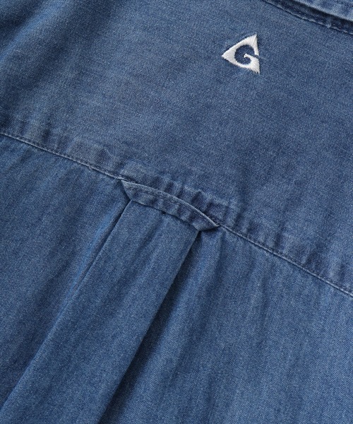 GERRY(ジェリー)の「GERRY ライトオンスデニム ワンポイント 刺繍 シャツ(シャツ/ブラウス・メンズ・ブルー/ネイビー・M/LL/L)」の20枚目の写真