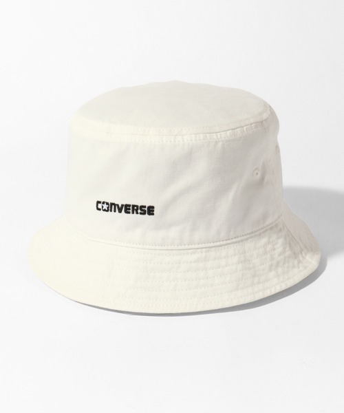 CONVERSE(コンバース)の「【CONVERSE/コンバース】オーガニックコットン ツイル ロゴバケットハット(ハット・メンズ・ベージュ/ネイビー/ホワイト/ブラック・FREE)」の3枚目の写真