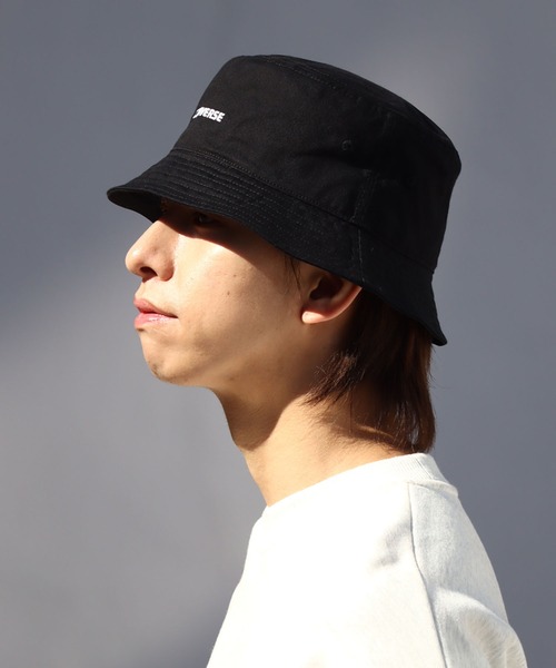 CONVERSE(コンバース)の「【CONVERSE/コンバース】オーガニックコットン ツイル ロゴバケットハット(ハット・メンズ・ベージュ/ネイビー/ホワイト/ブラック・FREE)」の17枚目の写真