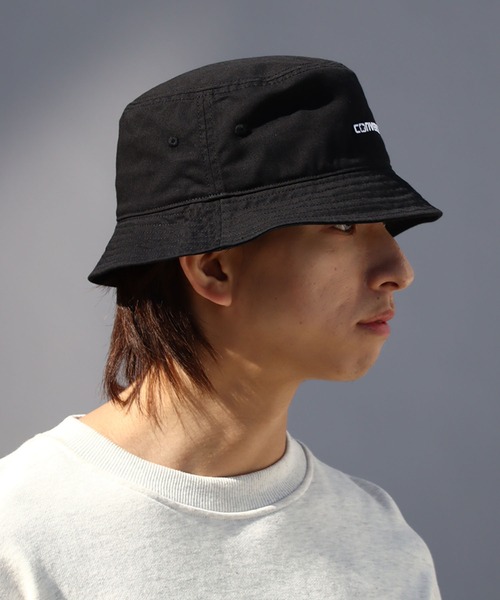 CONVERSE(コンバース)の「【CONVERSE/コンバース】オーガニックコットン ツイル ロゴバケットハット(ハット・メンズ・ベージュ/ネイビー/ホワイト/ブラック・FREE)」の18枚目の写真