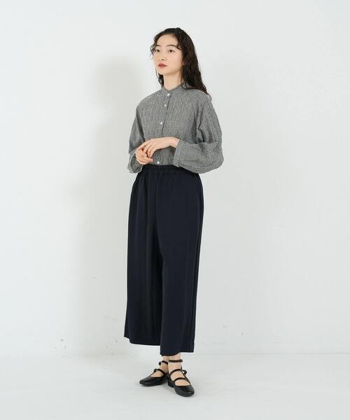 conges payes ADIEU TRISTESSE（コンジェ ペイエ アデュートリステス）の「スムースリラックスパンツ（その他パンツ・レディース・モカ/ネイビー・FREE）」の21枚目の写真
