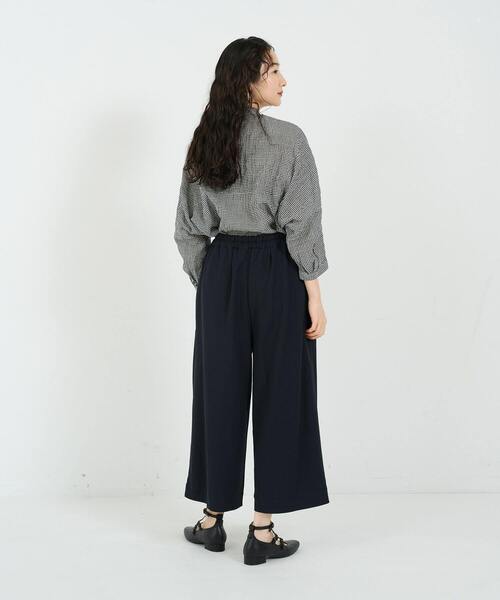 conges payes ADIEU TRISTESSE（コンジェ ペイエ アデュートリステス）の「スムースリラックスパンツ（その他パンツ・レディース・モカ/ネイビー・FREE）」の5枚目の写真