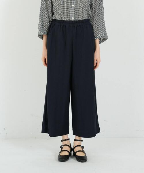conges payes ADIEU TRISTESSE（コンジェ ペイエ アデュートリステス）の「スムースリラックスパンツ（その他パンツ・レディース・モカ/ネイビー・FREE）」の6枚目の写真