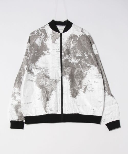 HOUSTON（ヒューストン）の「HOUSTON / TYVEK PAPER JACKET / HS51337（MA-1・レディース・ブラック/ホワイト・X-LARGE/LARGE）」の3枚目の写真