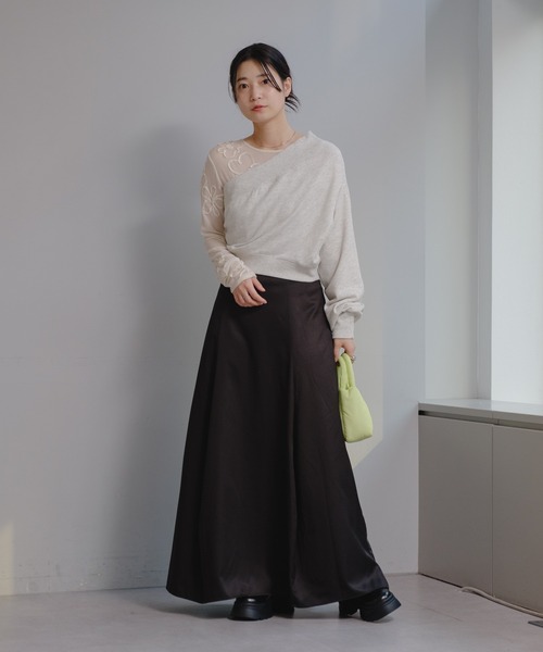 Kastane(カスタネ)の「【2024SSカタログ掲載】ワンショルダースウェット(スウェット・レディース・ピンク/グレー/アイボリー・FREE)」の22枚目の写真