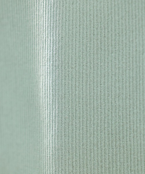 SAISON DE PAPILLON（セゾンドパピヨン）の「【サマーニット】レギュラーネックリブニット（ニット/セーター・レディース・アイボリー/ミント/ベージュ/ブラック/ピンク/ラベンダー/グレー/ブルー・M/S）」の12枚目の写真