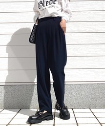 Q | ストレッチテーパードパンツ(その他パンツ)