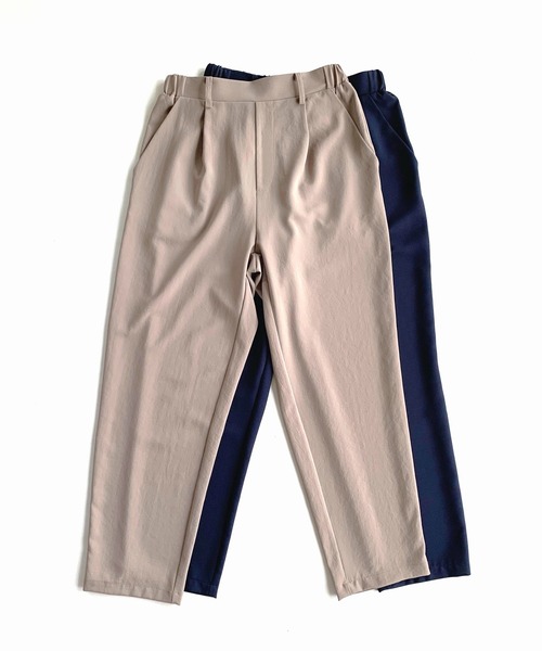 Q（キュー）の「ストレッチテーパードパンツ（その他パンツ・レディース・ネイビー/ブラウン・MEDIUM）」の10枚目の写真