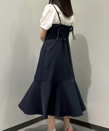 ダブルリボンマーメイドキャミワンピース/fint