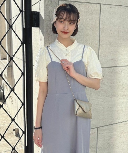 F i.n.t（フィント）の「ダブルリボンマーメイドキャミワンピース/fint（ワンピース・レディース・チャコール/ラベンダー・FREE）」の18枚目の写真