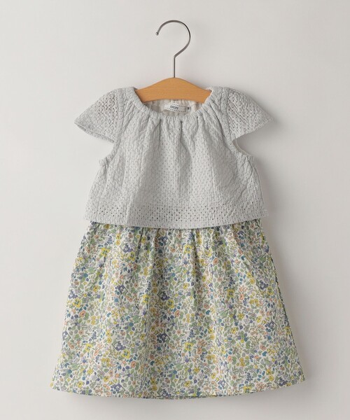 【セール】SHIPS KIDS:80~90cm / フラワー 半袖 ワンピース(ワンピース)|SHIPS(シップス)
