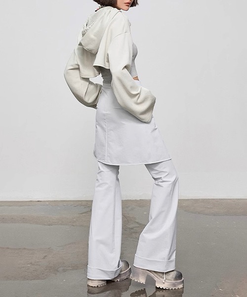 chuclla（チュクラ）の「【CHENTAITAI】 裏毛ショート ボレロパーカー