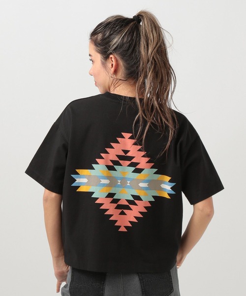 PENDLETON(ペンドルトン)の「【PENDLETON(ペンドルトン)】別注プリントショートTシャツ(Tシャツ/カットソー・レディース・オフホワイト/イエロー/ブラック・FREE)」の3枚目の写真