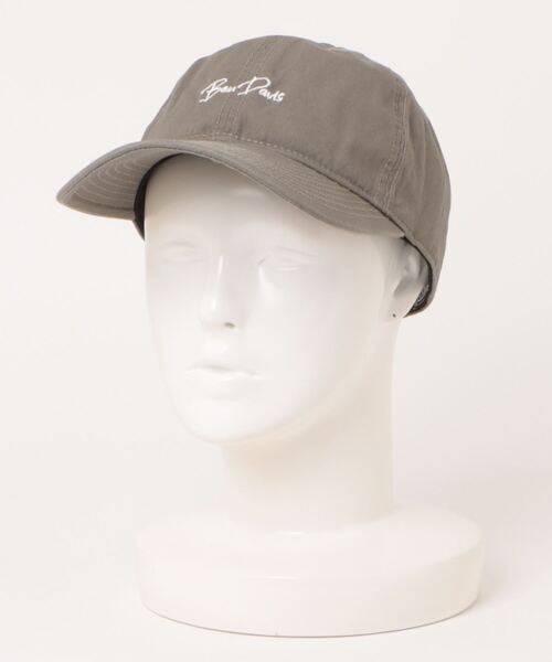 BEN DAVIS（ベンデイビス）の「【BEN DAVIS/ベンデイヴィス】WASHED CANVAS LONG BRIM CAP　UVカット（キャップ・メンズ・カーキ/スミクロ・FREE）」の2枚目の写真