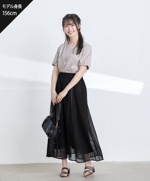 Tiaclasse（ティアクラッセ）の「「あまラク」タックパフスリーブカットソートップス（Tシャツ/カットソー・レディース・ネイビー/ピンク系その他/ブルー/グレー系その他・M/L）」の22枚目の写真