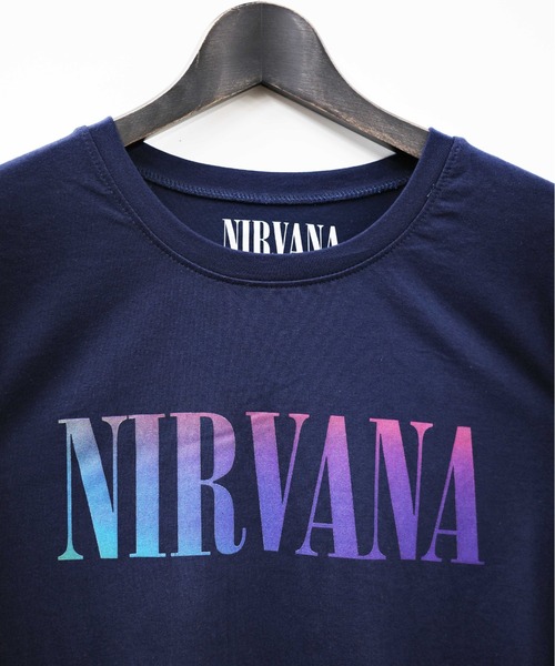 NIRVANA Tシャツ 青色 S Amazon.com: Men's Nirvana Xerox Smile Face Blue Slim Fit T
