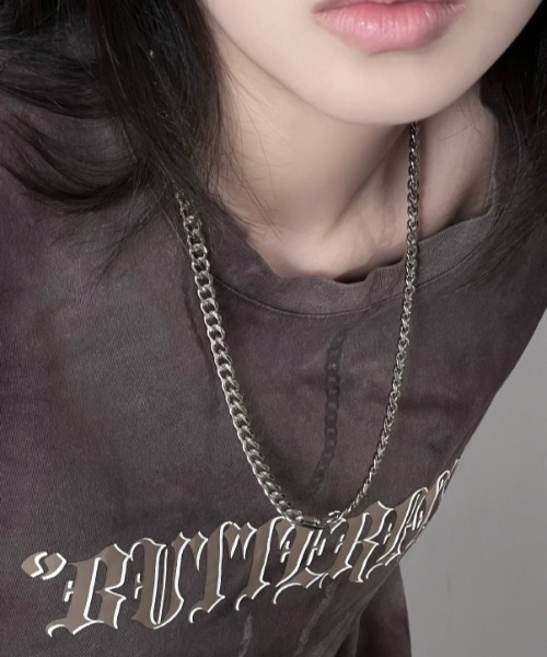A‘gem 9（エージェムナイン）の「A'GEM/9 × .kom 『KANSAI STUDIO/カンサイスタジオ』シンプルチェーンネックレス（ネックレス・レディース・シルバー・FREE）」の3枚目の写真