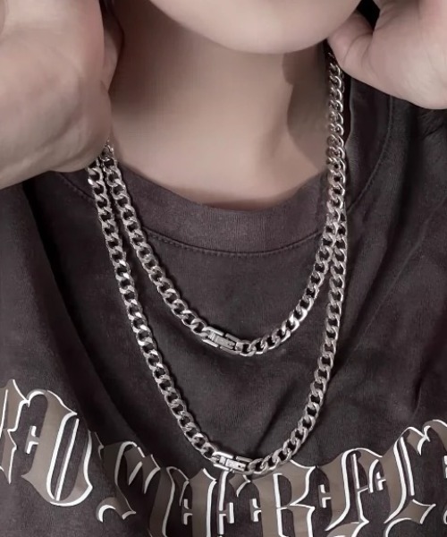 A‘gem 9（エージェムナイン）の「A'GEM/9 × .kom 『KANSAI STUDIO/カンサイスタジオ』シンプルチェーンネックレス（ネックレス・レディース・シルバー・FREE）」の2枚目の写真